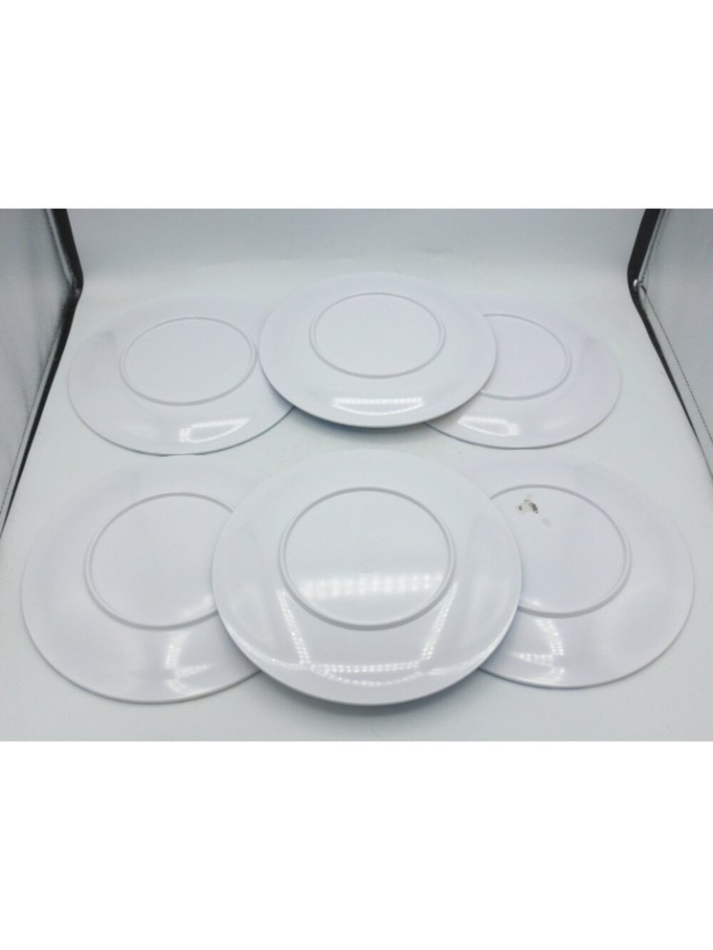 Target Summer 2010 8-1/2 Inch Melamine Salad Plates Set of 6 Blue Yellow Floral - Picture 2 of 6